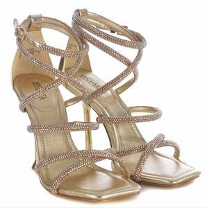 NWT Michael Michael Kors Imani Strappy Heel Sandal SZ 7.5